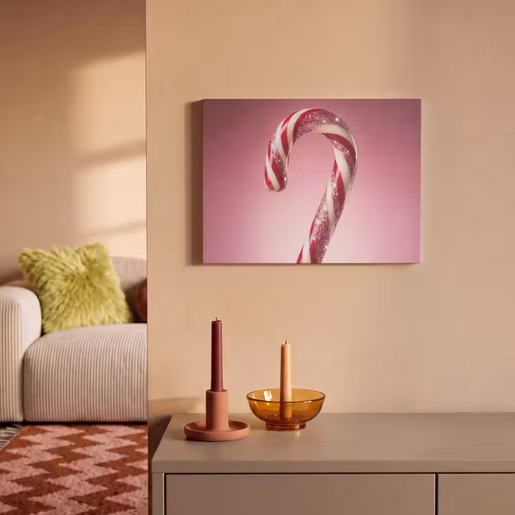 Akustikbild - Zuckerstange – Glitzernd – Rosa — 2