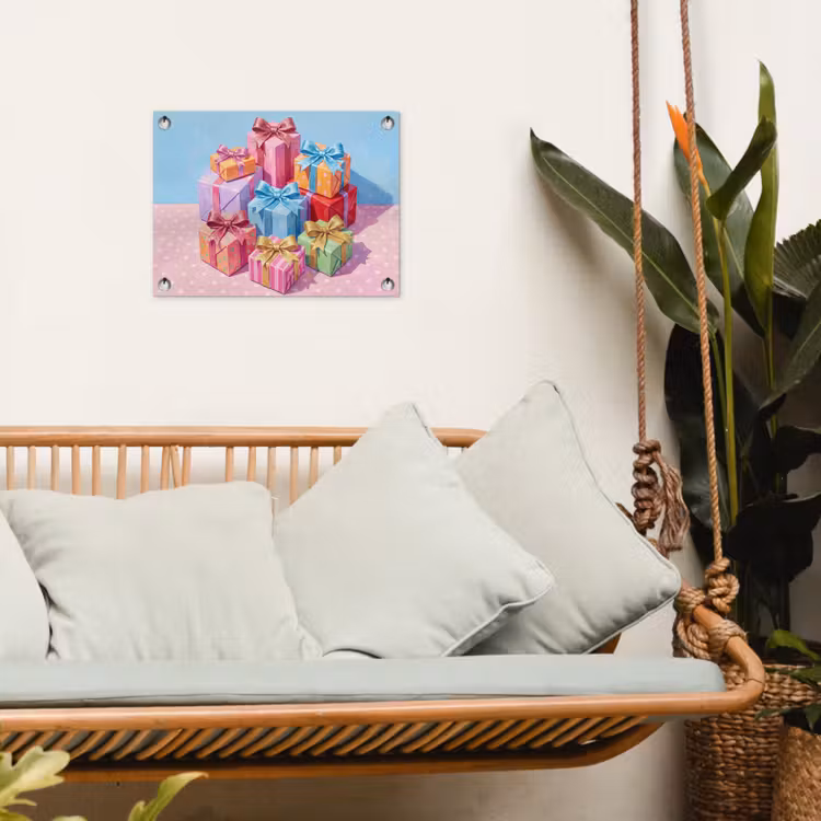 Gartenposter - Geschenke – Fest – Bunt — 4