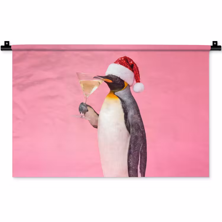 Wandteppich - Pinguin – Weihnachten – Fest — 1