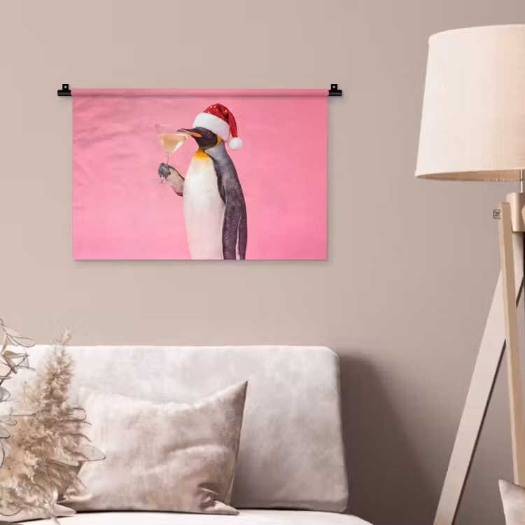 Wandteppich - Pinguin – Weihnachten – Fest — 2