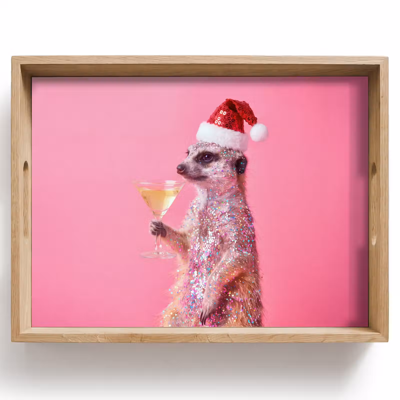 Tablett - Tiere – Glitzer – Party — 1