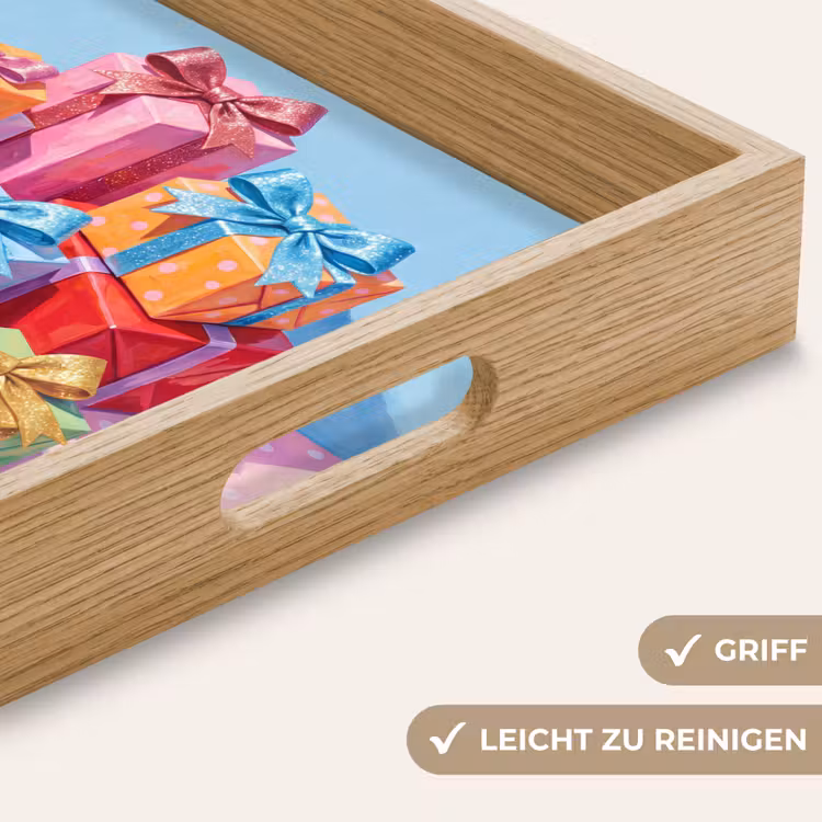 Tablett - Geschenke – Fest – Bunt — 5