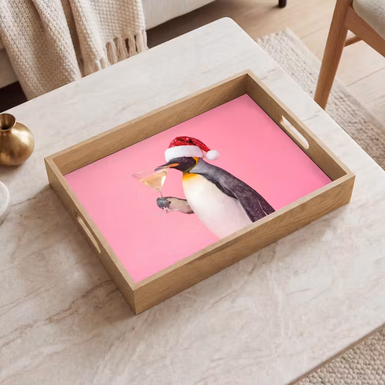 Tablett - Pinguin – Weihnachten – Fest — 2
