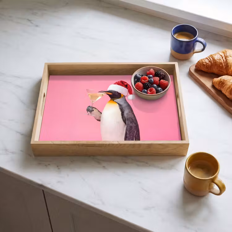 Tablett - Pinguin – Weihnachten – Fest — 4