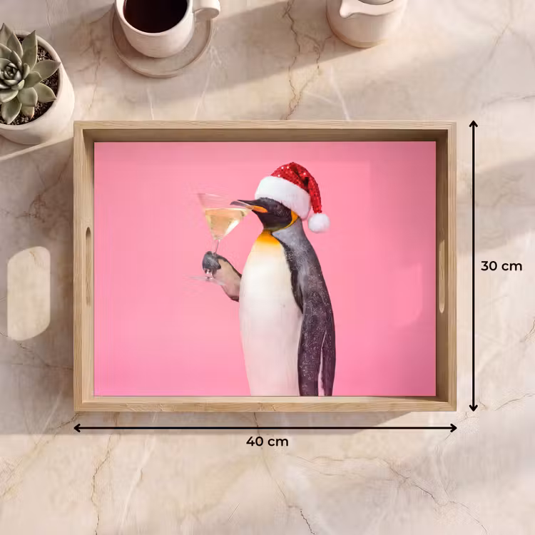 Tablett - Pinguin – Weihnachten – Fest — 9
