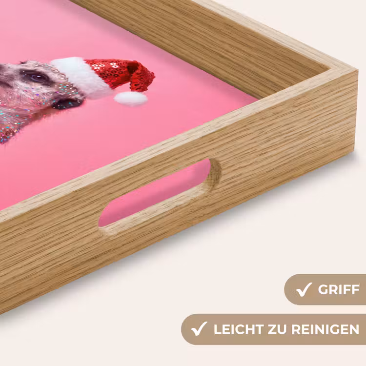 Tablett - Tiere – Glitzer – Party — 5