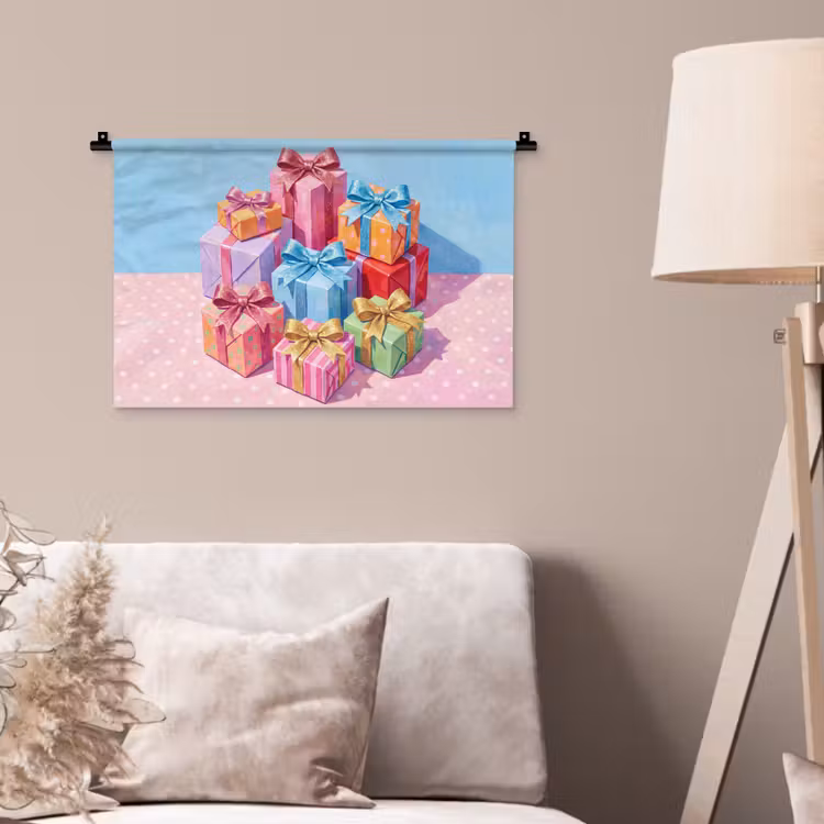 Wandteppich - Geschenke – Fest – Bunt — 2