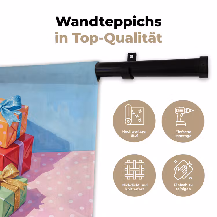 Wandteppich - Geschenke – Fest – Bunt — 7