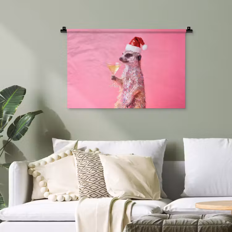 Wandteppich - Tiere – Glitzer – Party — 4