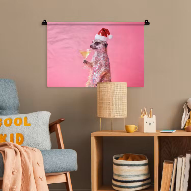 Wandteppich - Tiere – Glitzer – Party — 5