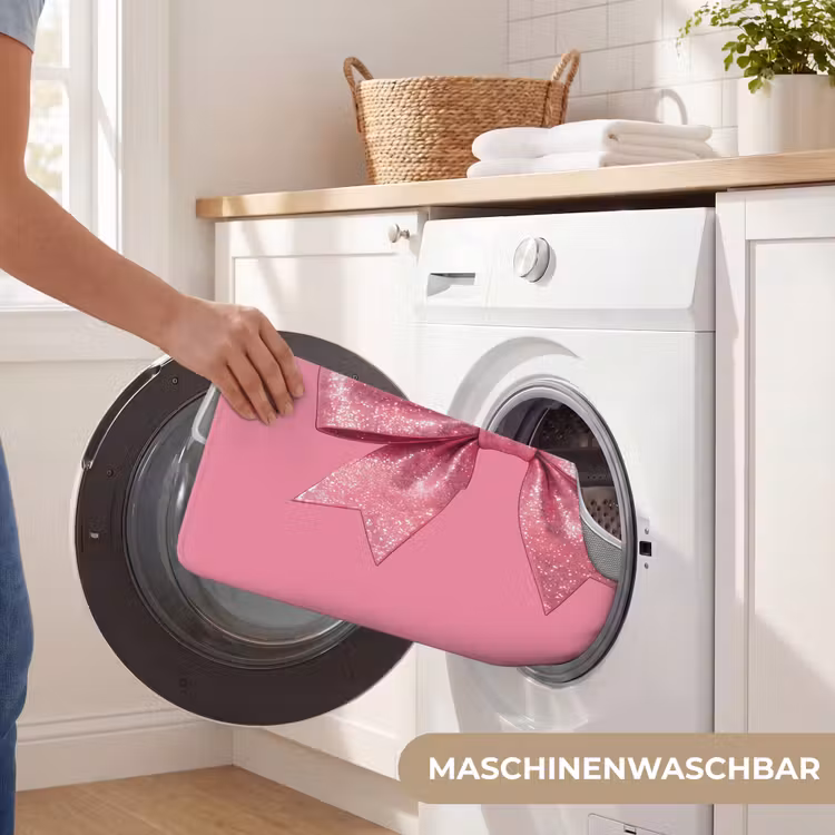 WC Vorleger - Rosa Schleife – Glitzer — 7
