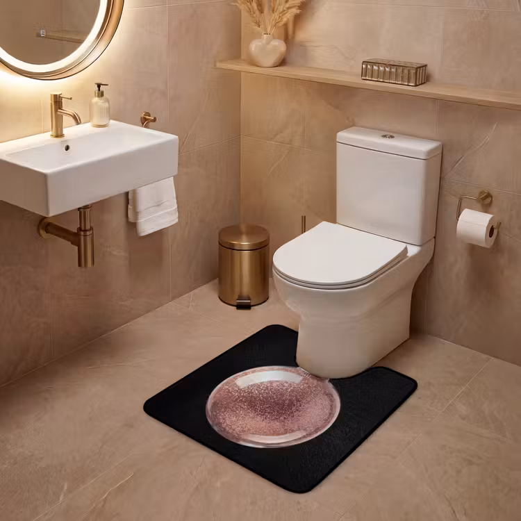 WC Vorleger - Weihnachtskugel – Roségold – Weihnachten — 4