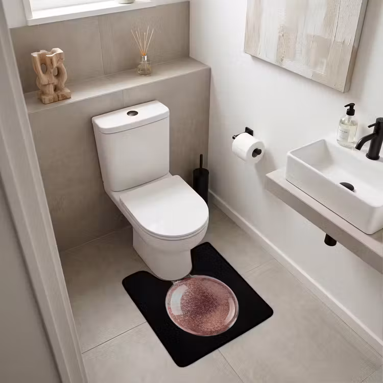 WC Vorleger - Weihnachtskugel – Roségold – Weihnachten — 6