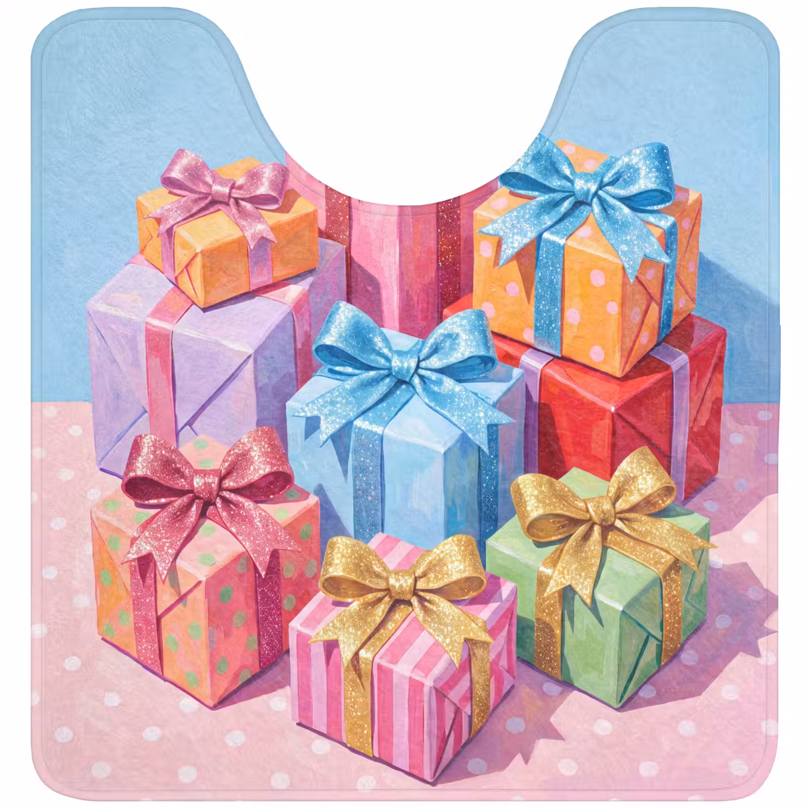 WC Vorleger - Geschenke – Fest – Bunt — 1
