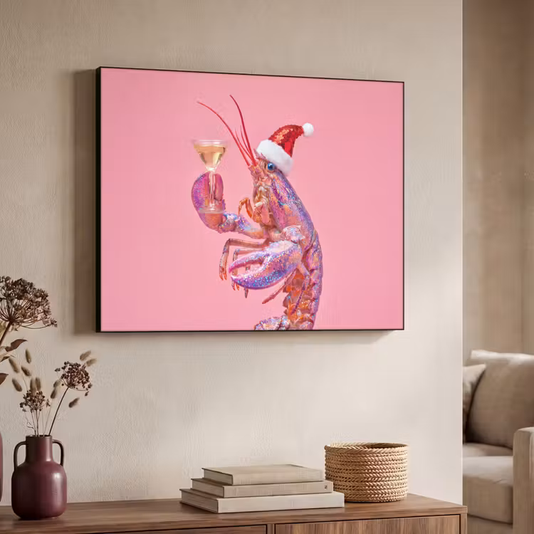 Art Frame - Hummer – Weihnachten – Rosa — 3