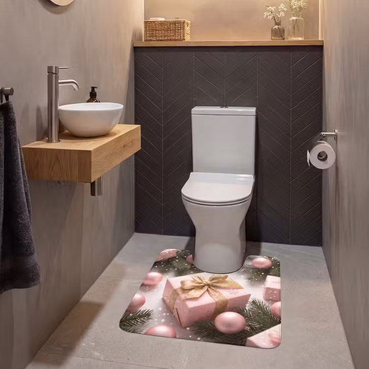 WC Vorleger - Geschenk – Weihnachten – Rosa — 2