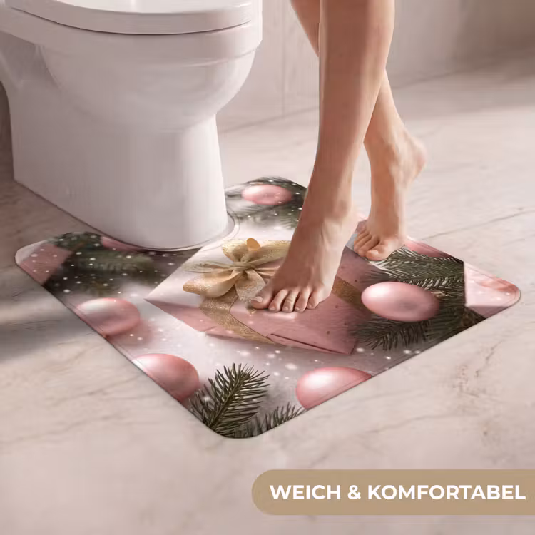 WC Vorleger - Geschenk – Weihnachten – Rosa — 5