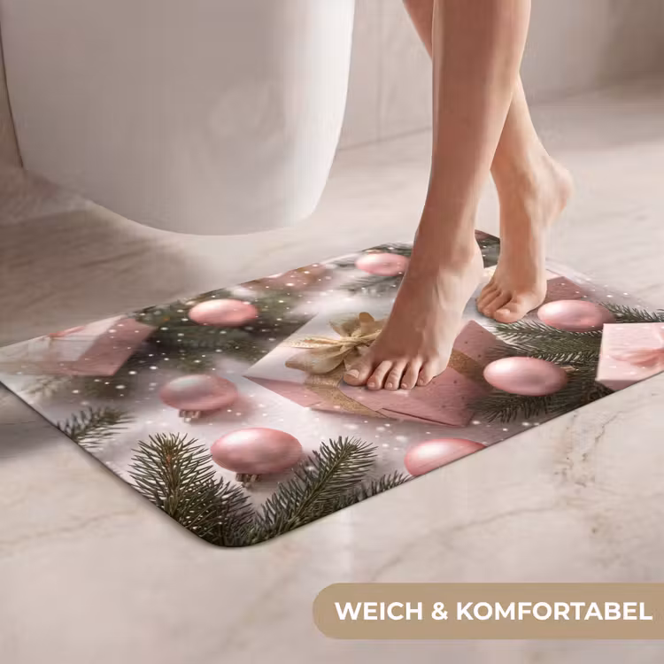 WC Vorleger - Geschenk – Weihnachten – Rosa — 7