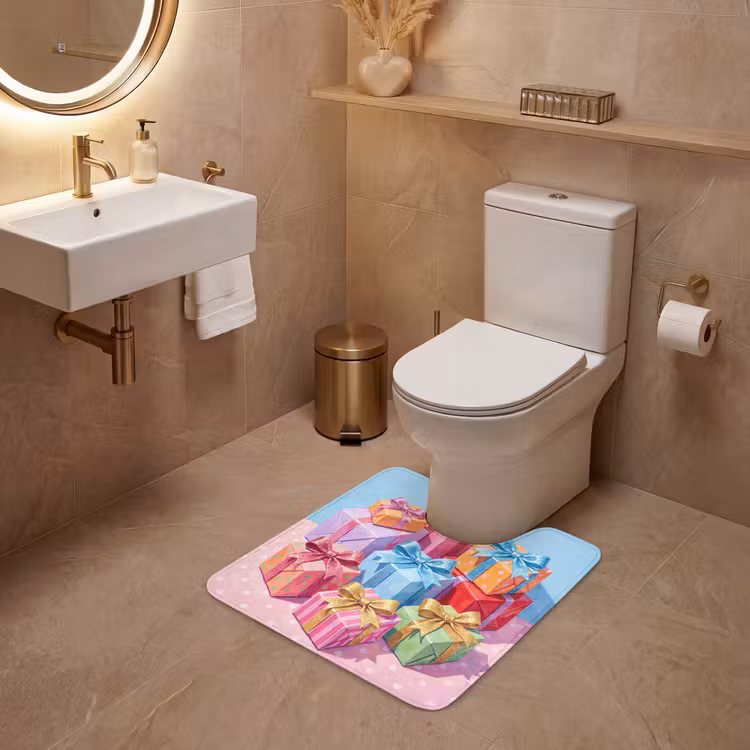 WC Vorleger - Geschenke – Fest – Bunt — 4