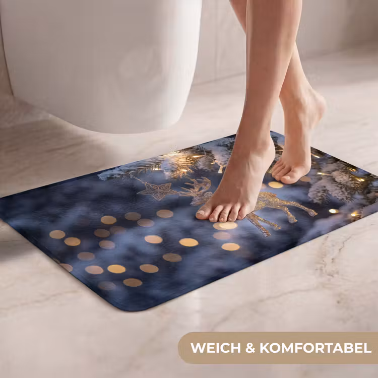 WC Vorleger - Rentier – Weihnachten – Schnee — 7