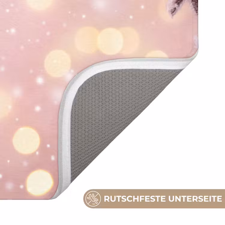 WC Vorleger - Weihnachtskugel – Rosa – Winter — 3