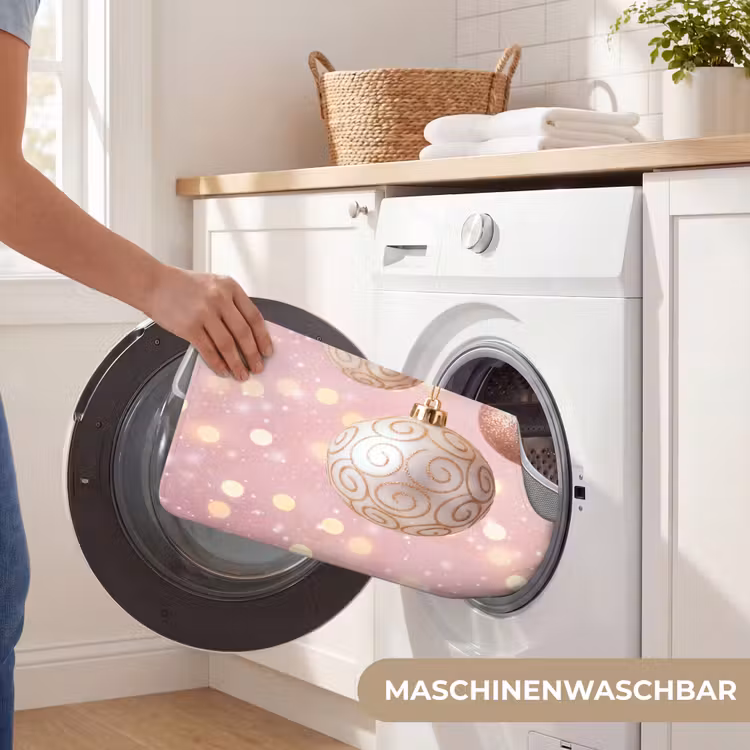 WC Vorleger - Weihnachtskugel – Rosa – Winter — 7