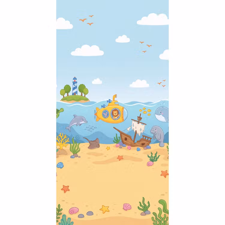 Tapete - Tiere – Meer – Illustration — 2