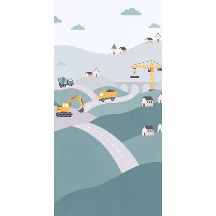 Tapete - Bauwesen – Landschaft – Illustration — 2