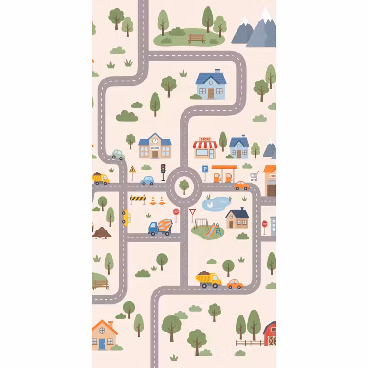 Tapete - Stadt – Straßen – Illustration — 2