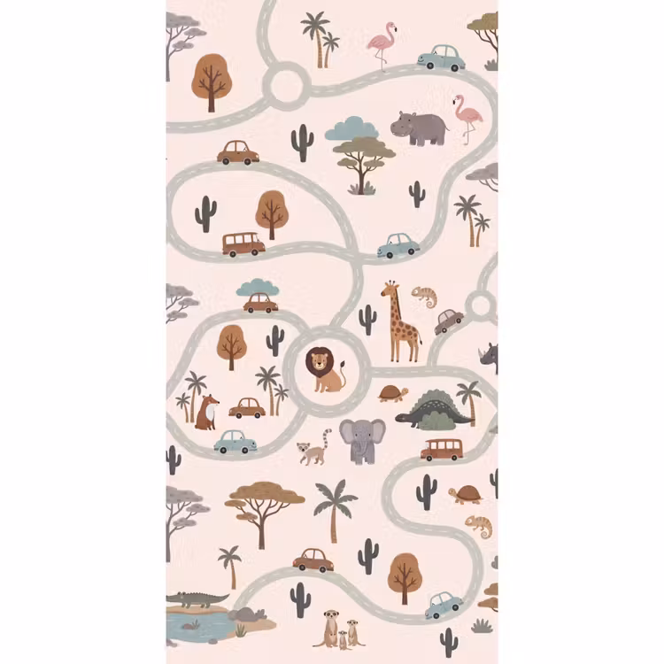 Tapete - Tiere – Straßen – Illustration — 2