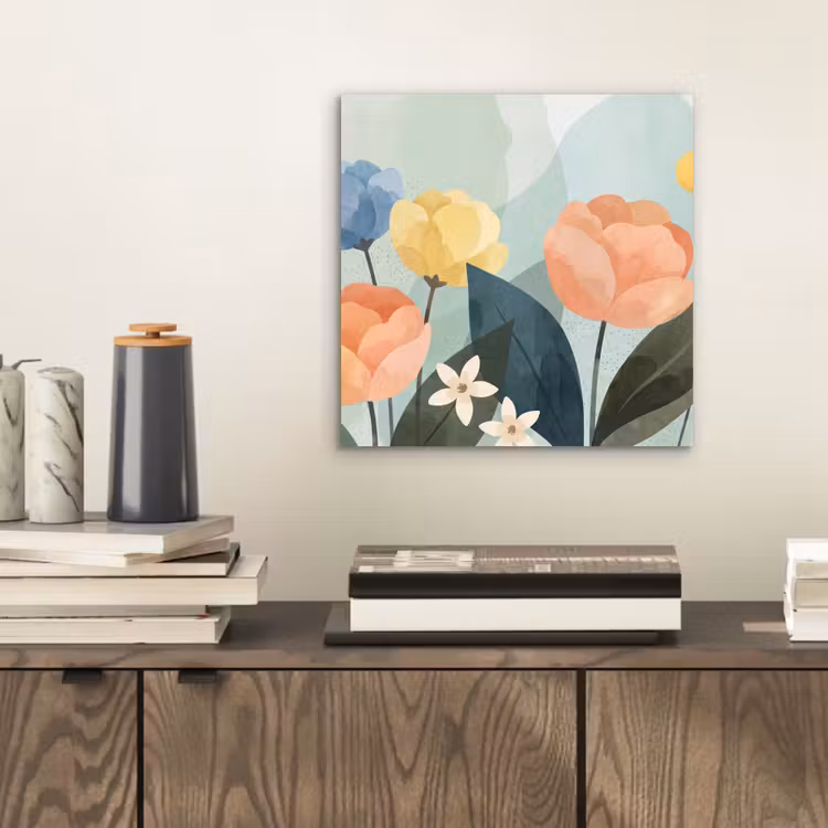 Alu-Dibond-Bild - Blumen – Abstrakt – Farbenfroh — 2