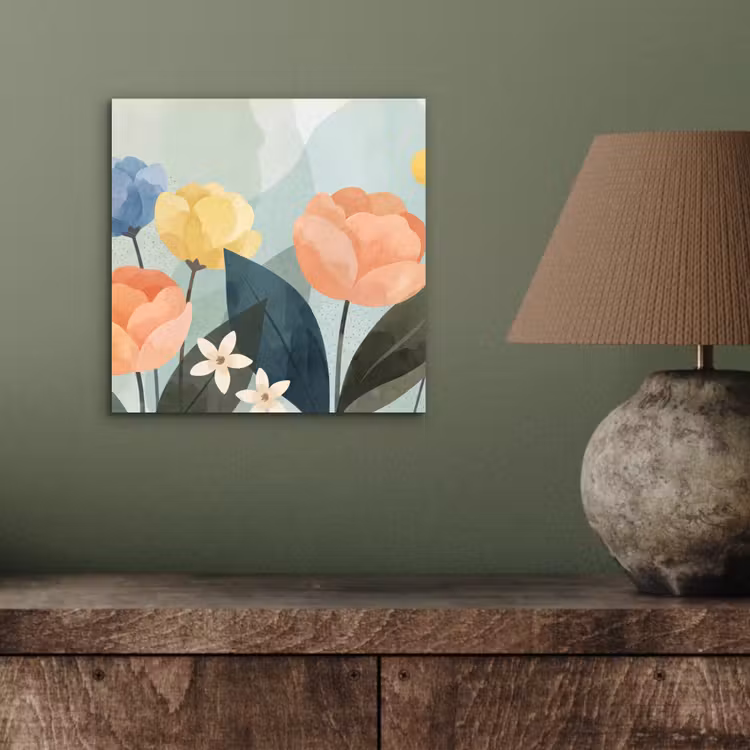 Alu-Dibond-Bild - Blumen – Abstrakt – Farbenfroh — 3