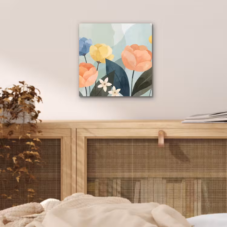 Alu-Dibond-Bild - Blumen – Abstrakt – Farbenfroh — 4