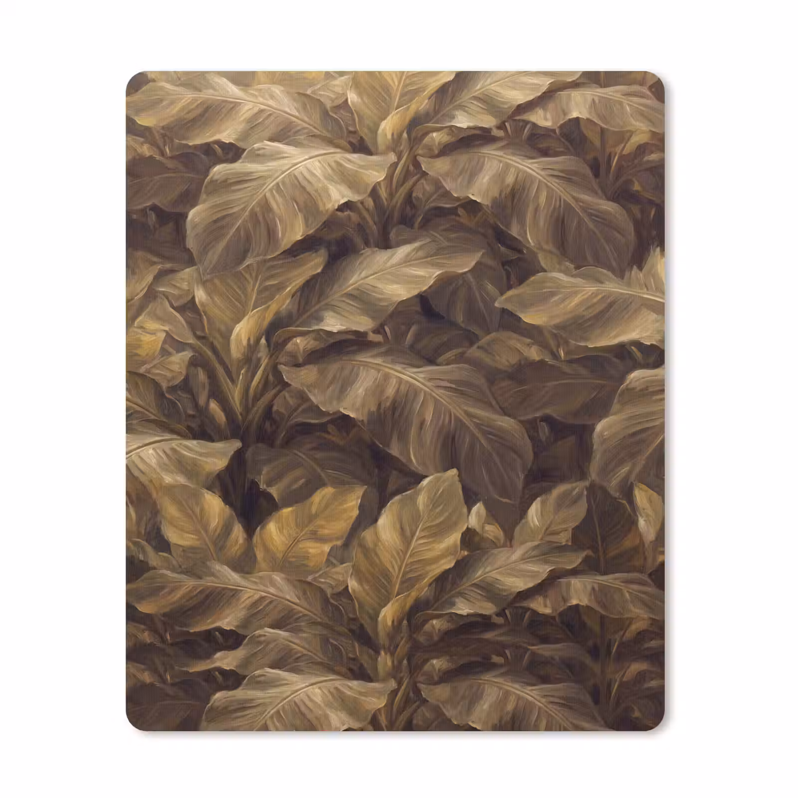Mauspad - Blätter – Tropisch – Gold — 1