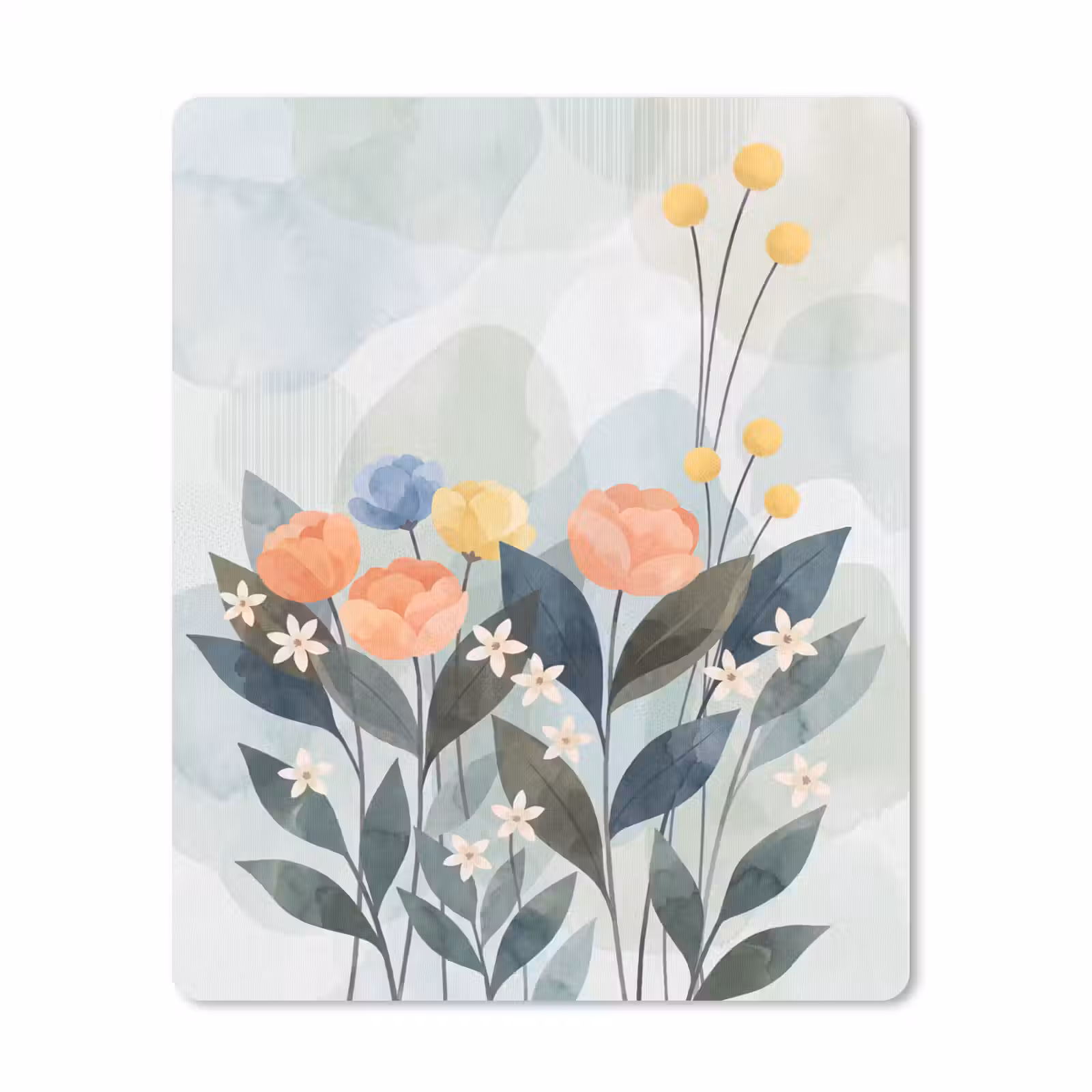 Mauspad - Blumen – Abstrakt – Farbenfroh — 1