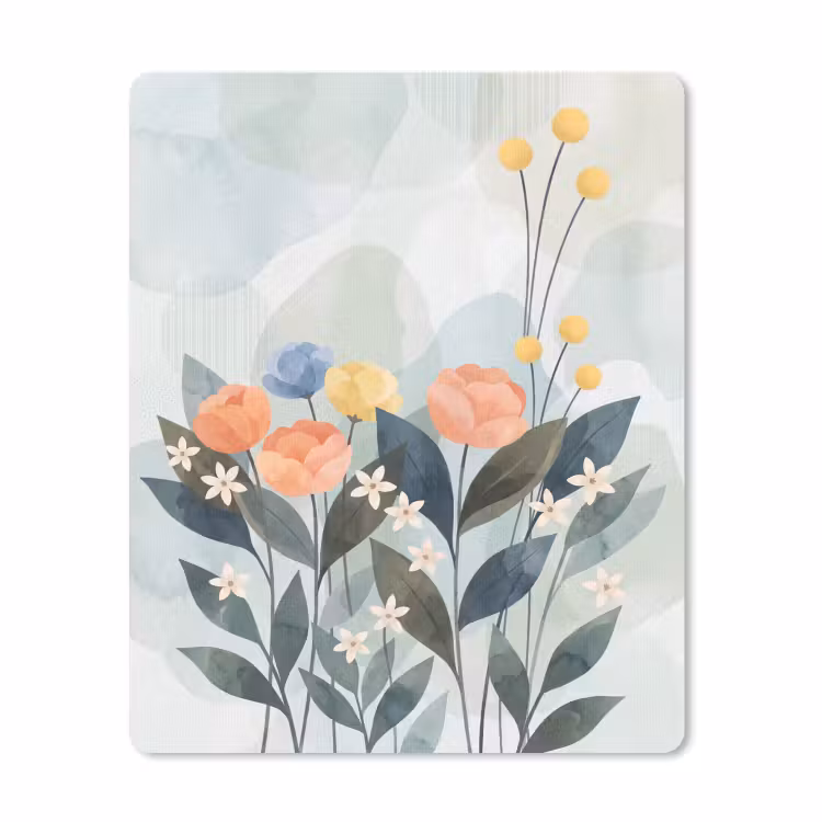 Mauspad - Blumen – Abstrakt – Farbenfroh — 1