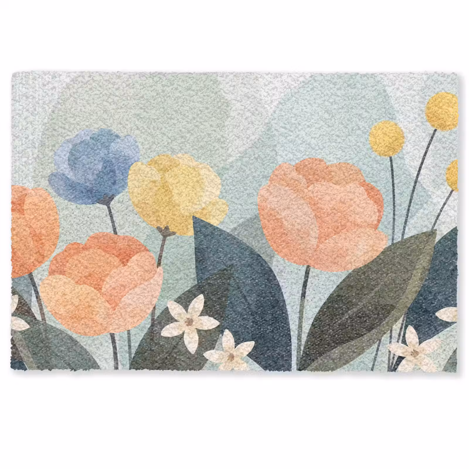 Fußmatte - Blumen – Abstrakt – Farbenfroh — 1