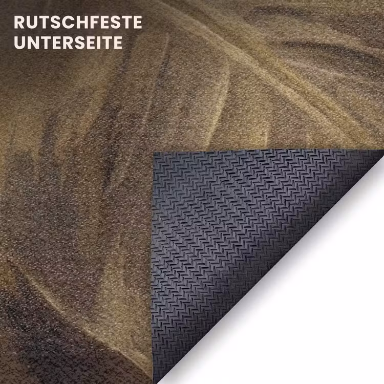 Fußmatte - Blätter – Tropisch – Gold — 6