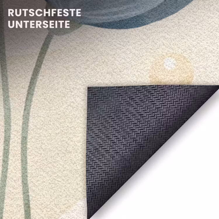 Fußmatte - Blumen – Abstrakt – Blau — 6