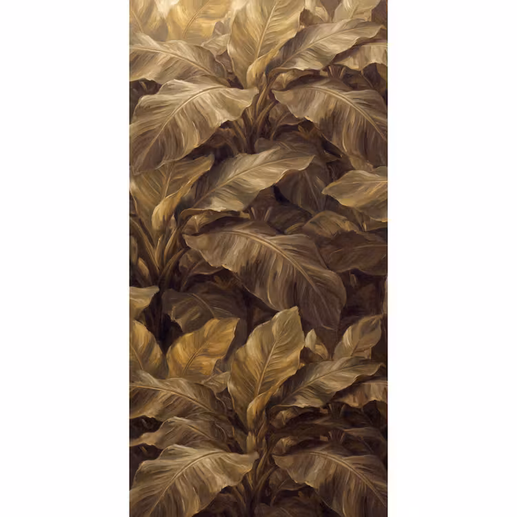 Tapete - Blätter – Tropisch – Gold — 2