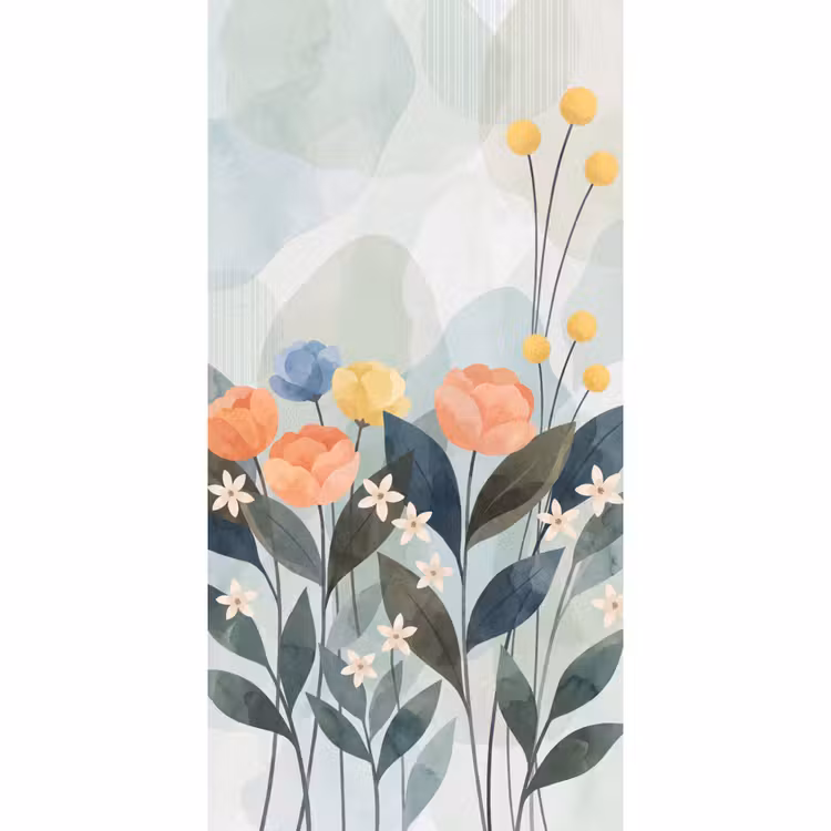 Tapete - Blumen – Abstrakt – Farbenfroh — 2