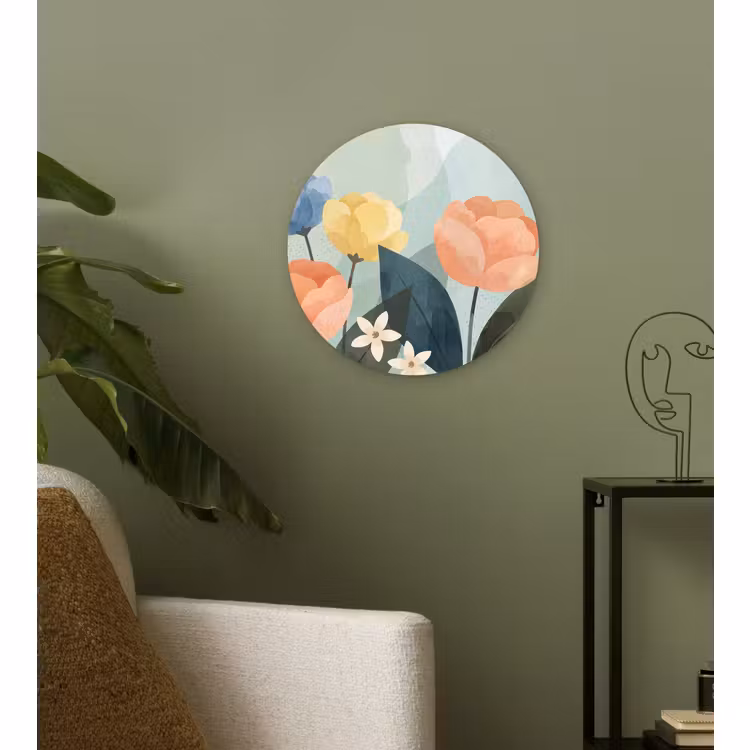 Forexbild Rund - Blumen – Abstrakt – Farbenfroh — 3