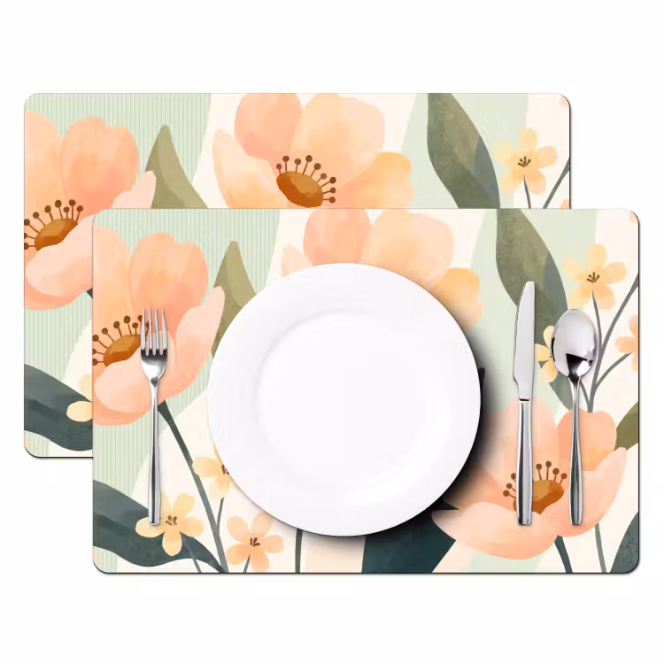 Tischset - 6 Stück - Blumen – Natur – Abstrakt — 2