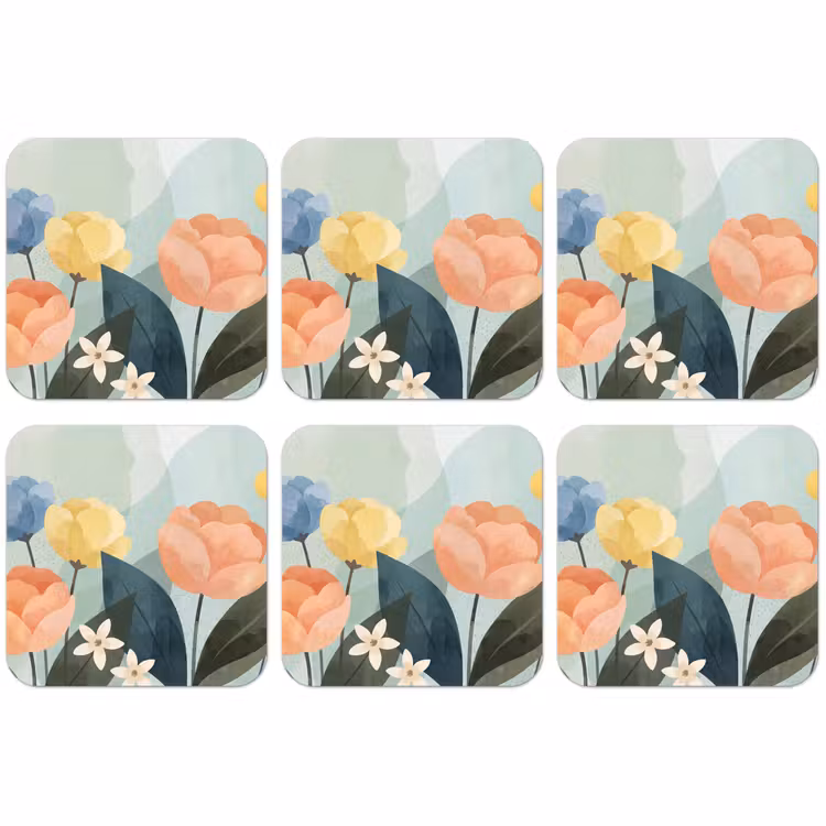 Untersetzer - Blumen – Abstrakt – Farbenfroh — 1
