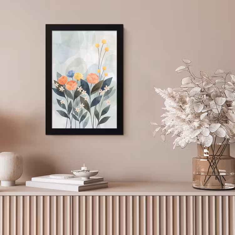 Bilder mit Rahmen - Blumen – Abstrakt – Farbenfroh — 4