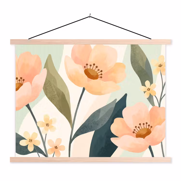 Stoffbild - Blumen – Natur – Abstrakt — 1