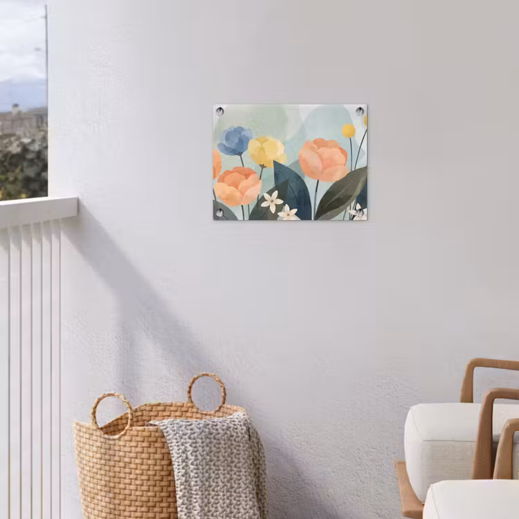 Gartenposter - Blumen – Abstrakt – Farbenfroh — 5