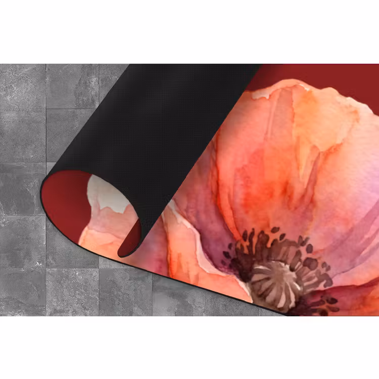 Küchenläufer - Blumen – Aquarell – Rot — 4