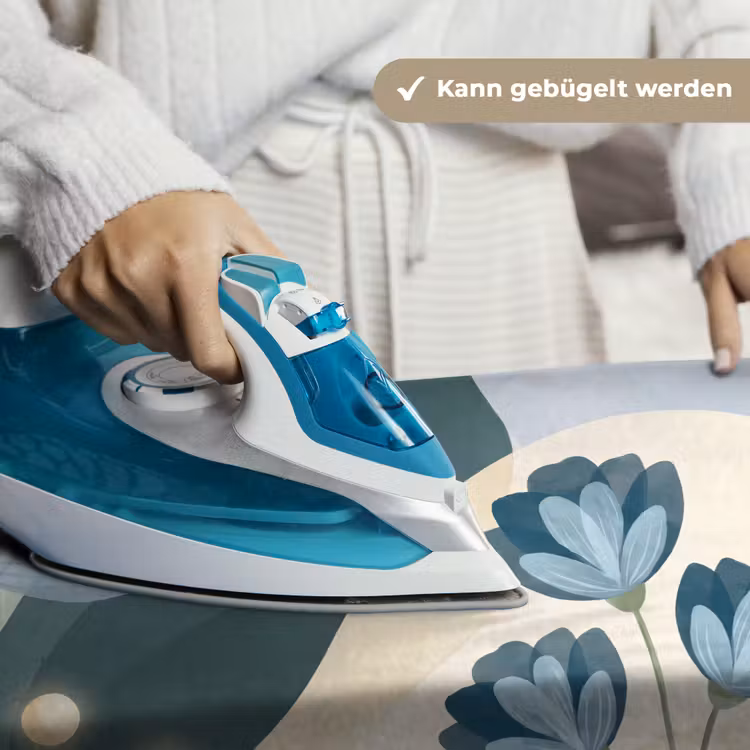 Wandteppich - Blumen – Abstrakt – Blau — 10