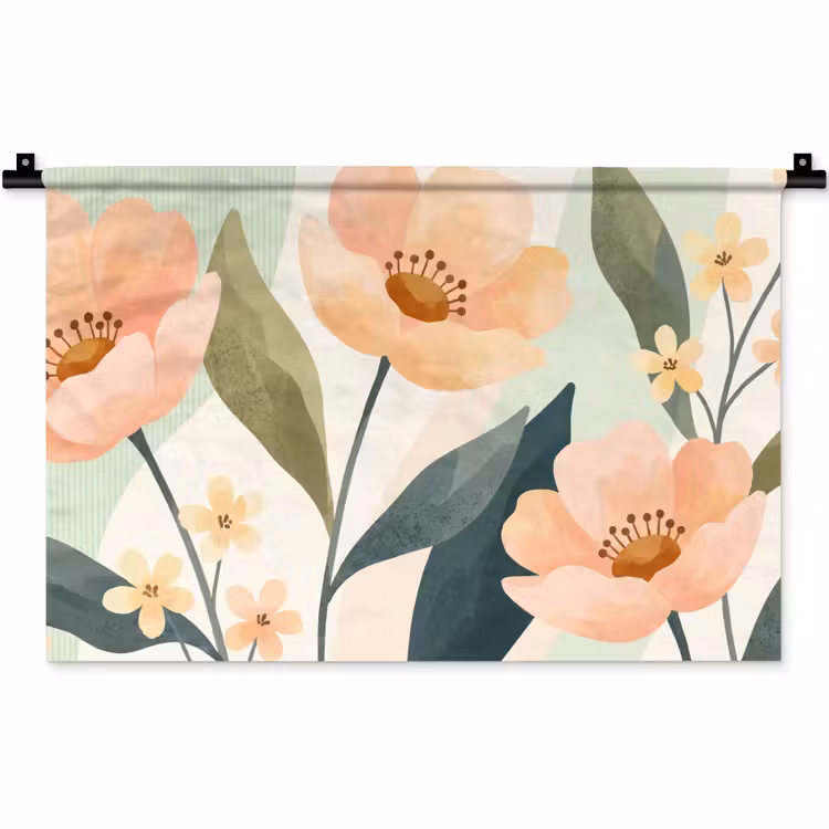 Wandteppich - Blumen – Natur – Abstrakt — 1